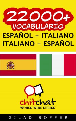 Book cover of 22000+ vocabulario español - italiano