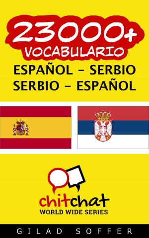 Book cover of 23000+ vocabulario español - serbio