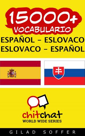Book cover of 15000+ vocabulario español - eslovaco