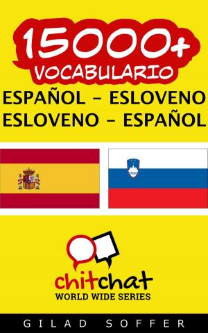 Book cover of 15000+ vocabulario español - esloveno
