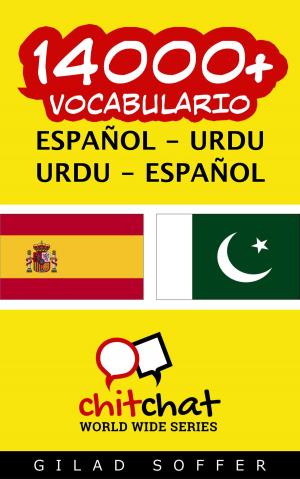 Cover of 14000+ vocabulario español - Urdu