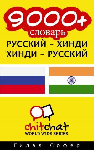 Cover of the book 9000+ словарь русский - хинди by John Shapiro
