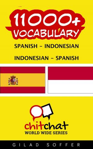 Book cover of 11000+ Vocabulary Spanish - Indonesian