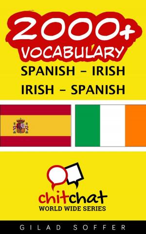 Cover of 2000+ Vocabulary Spanish - Irish