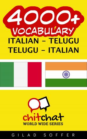 Book cover of 4000+ Vocabulary Italian - Telugu