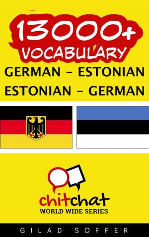 Cover of 13000+ Vocabulary German - Estonian