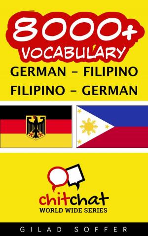 Cover of 8000+ Vocabulary German - Filipino