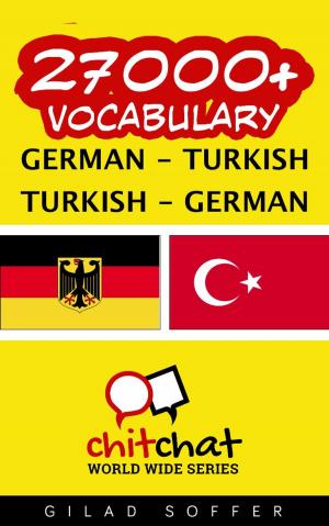 Cover of 27000+ Vocabulary German - Turkish