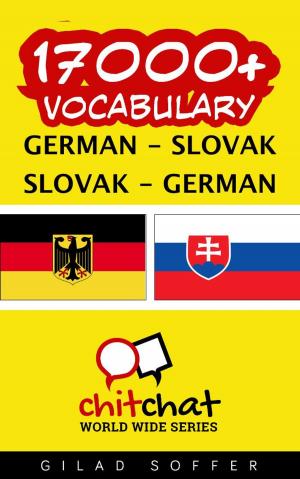 Cover of 17000+ Vocabulary German - Slovak
