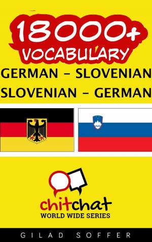 Cover of 18000+ Vocabulary German - Slovenian