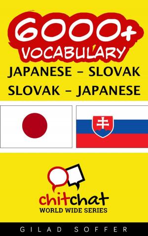 Cover of 6000+ Vocabulary Japanese - Slovak