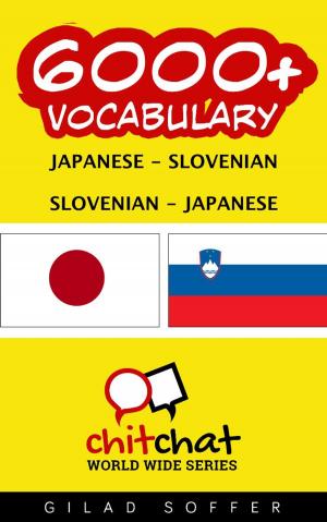 Cover of 6000+ Vocabulary Japanese - Slovenian