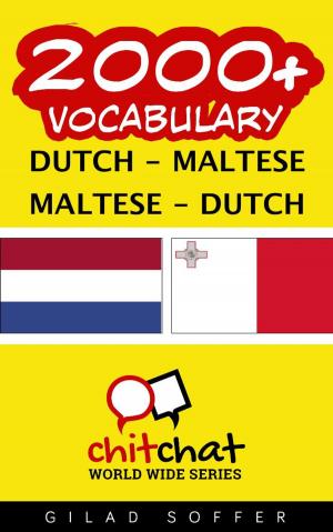 Cover of the book 2000+ Vocabulary Dutch - Maltese by John Shapiro