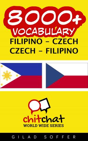 Cover of 8000+ Vocabulary Filipino - Czech