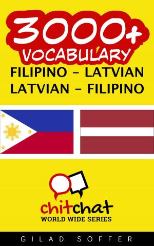Cover of 3000+ Vocabulary Filipino - Latvian