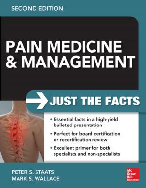 Cover of the book Pain Medicine and Management: Just the Facts, 2e by John Liu, Seymour Lipschutz, Murray R. Spiegel
