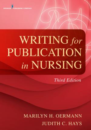 Cover of the book Writing for Publication in Nursing, Third Edition by Carmen Vazquez, PhD, Dinelia Rosa, PhD