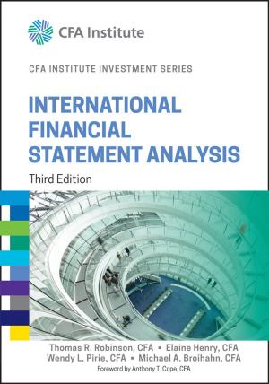 Cover of the book International Financial Statement Analysis by Thomas J. Tobin, B. Jean Mandernach, Ann H. Taylor