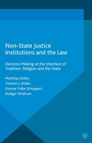 Cover of the book Non-State Justice Institutions and the Law by Ali Co?kun Tunçer