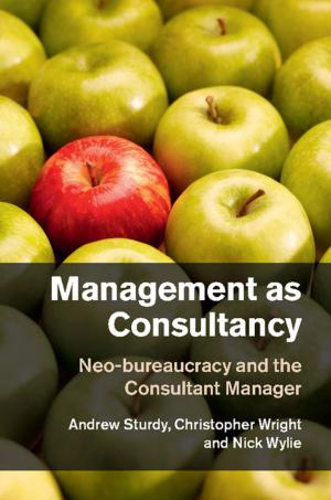 Book cover of Management as Consultancy