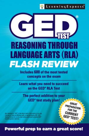 Book cover of GED Test RLA Flash Review
