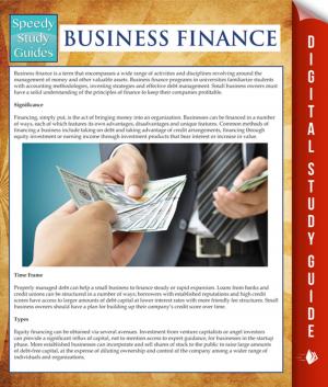 Cover of the book Business Finance (Speedy Study Guides) by Samantha Michaels
