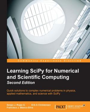 Book cover of Learning SciPy for Numerical and Scientific Computing - Second Edition