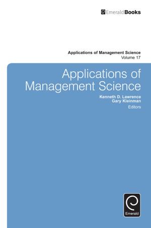 Cover of the book Applications of Management Science by K. Ganesh, Sanjay Mohapatra, R. A. Malairajan, M. Punniyamoorthy