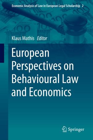 Cover of the book European Perspectives on Behavioural Law and Economics by 