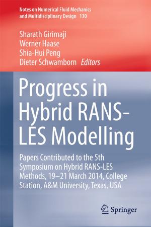 Cover of the book Progress in Hybrid RANS-LES Modelling by Piotr Tomasz Makowski