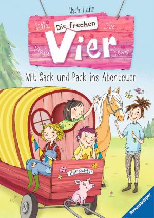 Cover of the book Die frechen Vier 3: Mit Sack und Pack ins Abenteuer by Dorothy Hoobler, Thomas Hoobler