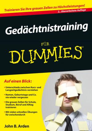 Cover of the book Gedächtnistraining für Dummies by Lisa Norris