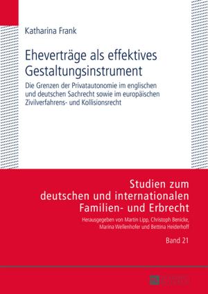 Cover of the book Ehevertraege als effektives Gestaltungsinstrument by Marie Sophie Graf