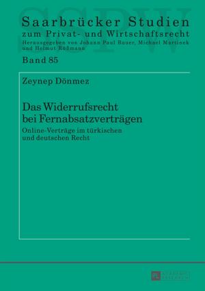 Cover of the book Das Widerrufsrecht bei Fernabsatzvertraegen by Sebastian Schulte