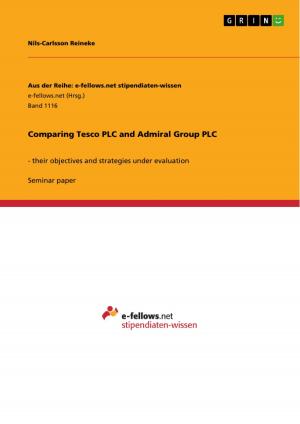 Cover of the book Comparing Tesco PLC and Admiral Group PLC by Christoph Egen