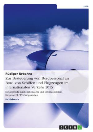 Cover of Zur Besteuerung von Bordpersonal an Bord von Schiffen und Flugzeugen im internationalen Verkehr 2015