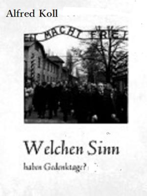 Cover of the book Welchen Sinn haben Gedenktage by Frank W. D. Röder