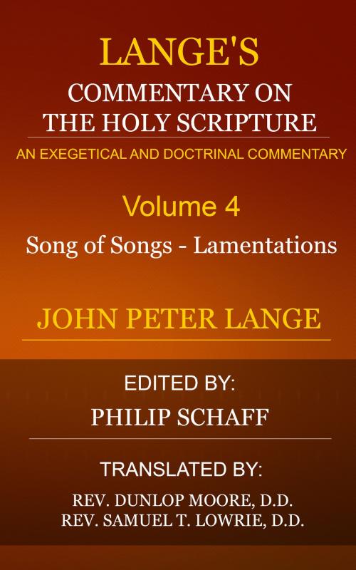 Cover of the book Lange's Commentary on the Holy Scripture, Volume 4 by Lange, John Peter, Delmarva Publications, Inc.