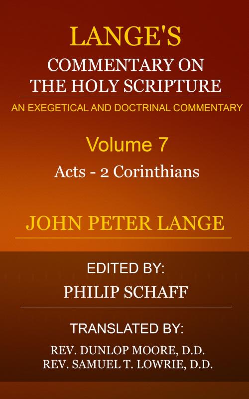 Cover of the book Lange's Commentary on the Holy Scripture, Volume 7 by Lange, John Peter, Delmarva Publications, Inc.