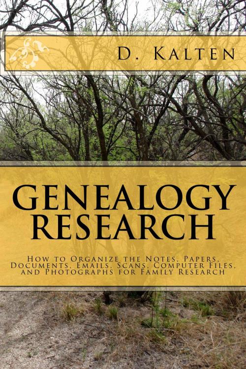 Cover of the book GENEALOGY RESEARCH by D Kalten, 8