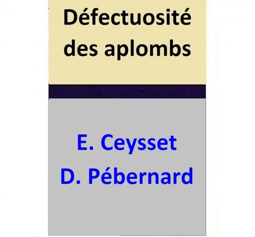 Cover of the book Défectuosité des aplombs by E. Ceysset, D. Pébernard, E. Ceysset
