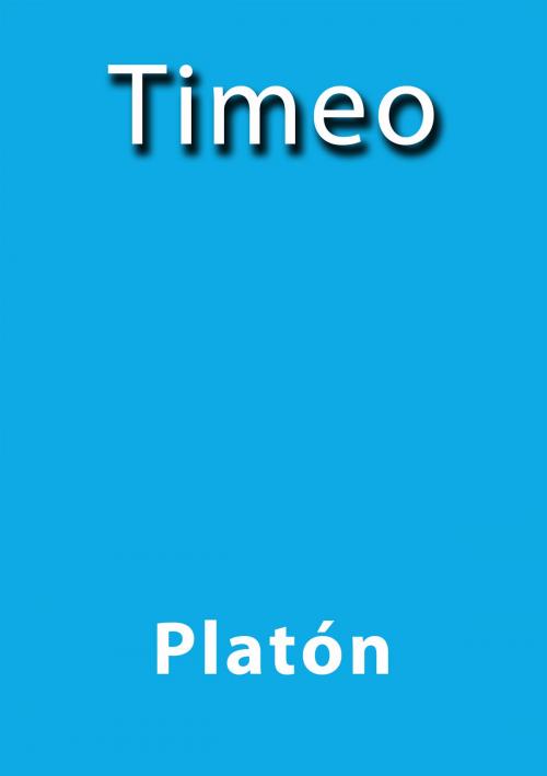 Cover of the book Timeo by Platón, J.Borja