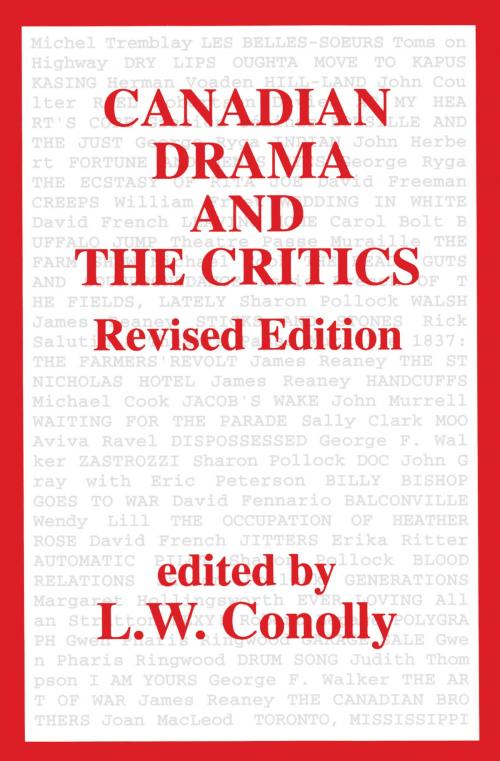 Cover of the book Canadian Drama and the Critics by , Talonbooks