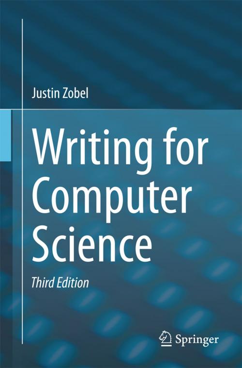Cover of the book Writing for Computer Science by Justin Zobel, Springer London