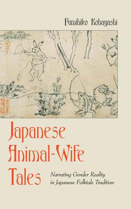 Cover of the book Japanese Animal-Wife Tales by Fumihiko Kobayashi, Peter Lang