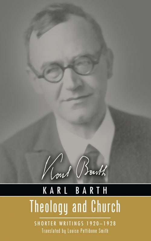 Cover of the book Theology and Church by Karl Barth, Wipf and Stock Publishers