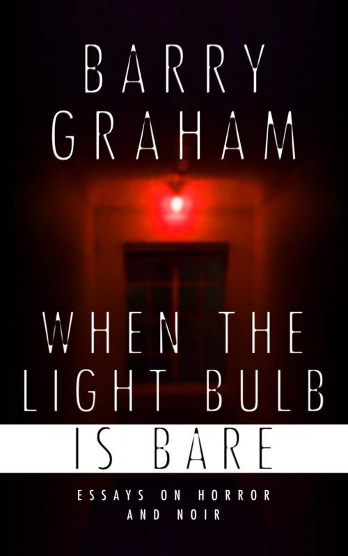 Cover of the book When the Light-Bulb Is Bare: Essays on Horror and Noir by Barry Graham, Cracked Sidewalk Press