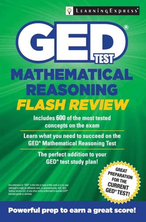 Cover of the book GED Test Mathematics Flash Review by LearningExpress, LLC, LearningExpress, LLC