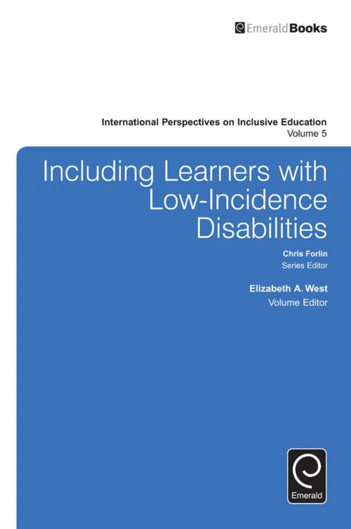 Cover of the book Including Learners with Low-Incidence Disabilities by , Emerald Group Publishing Limited