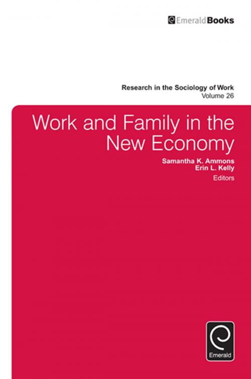 Cover of the book Work and Family in the New Economy by , Emerald Group Publishing Limited
